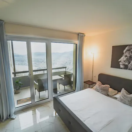شقة Tessa&aurora - Incredible View & Pool With Parking لوغانو