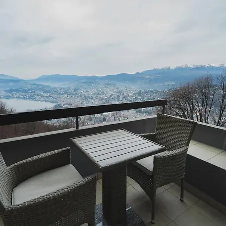 Tessa&aurora - Incredible View & Pool With Parking Апартаменти Лугано