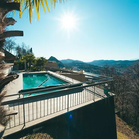 Tessa&aurora - Incredible View & Pool With Parking * Λουγκάνο
